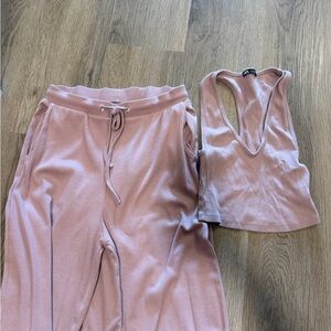 Pink Lounge Set with Tank Top